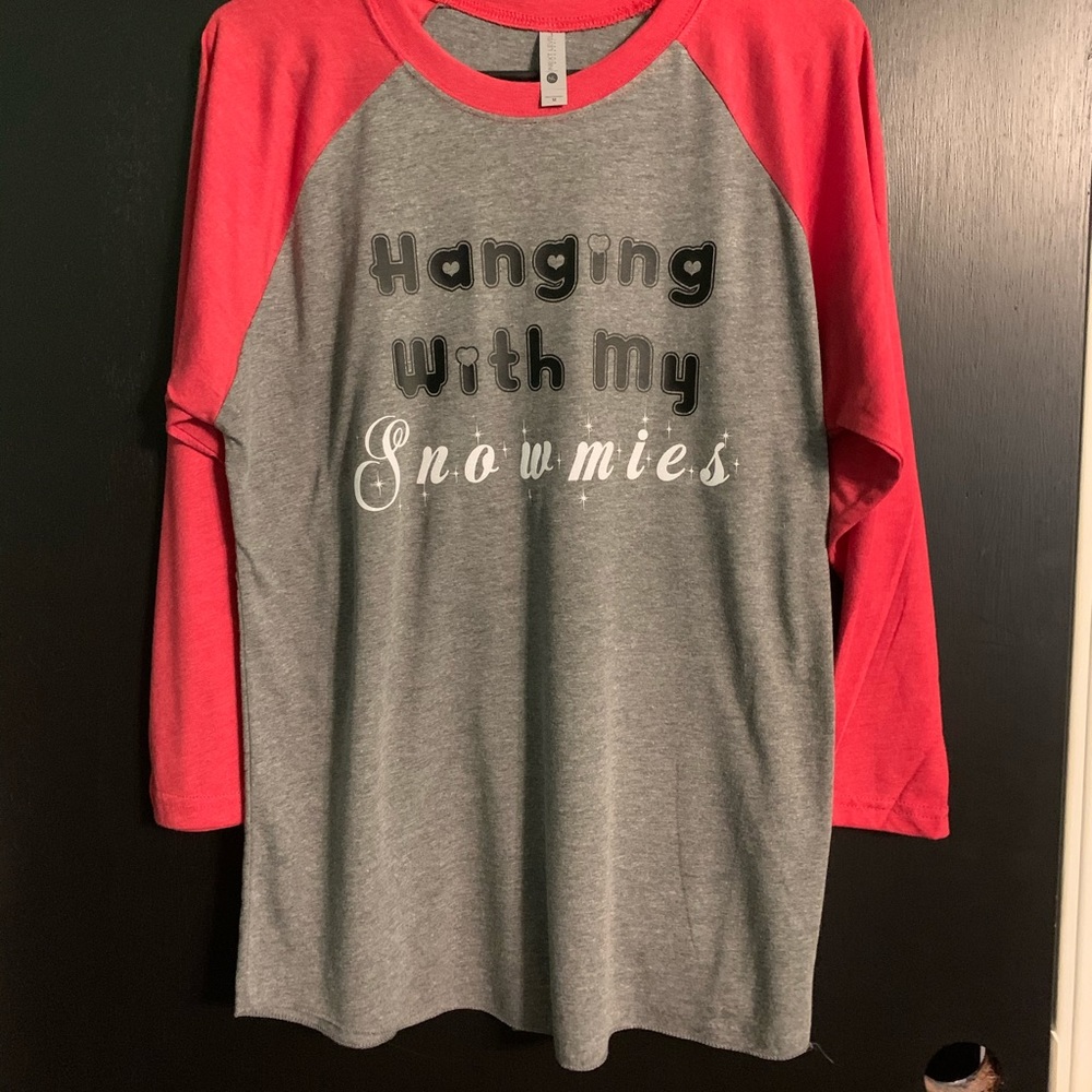 Hanging with my Snowmies raglan shirt